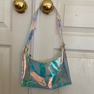 Holographic Iridescent Shoulder Bag Y2K